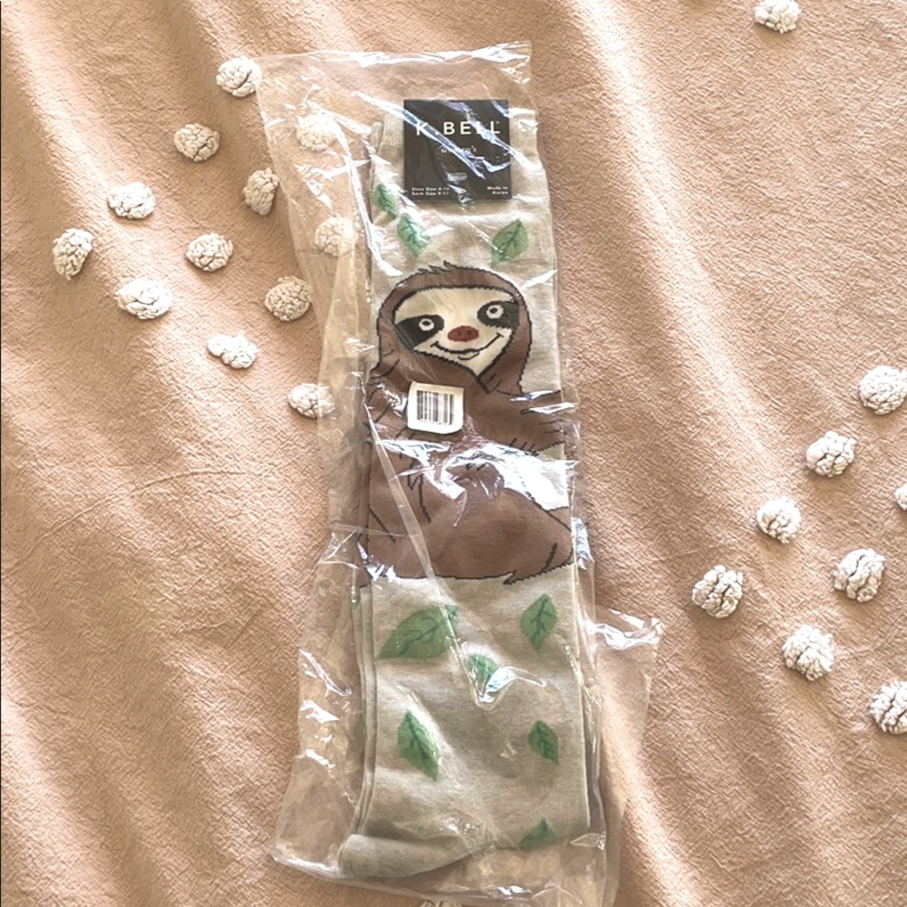 Never been worn sloth socks